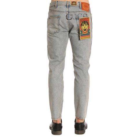 pantaloni gucci uomo leopardi|gucci tapered jeans.